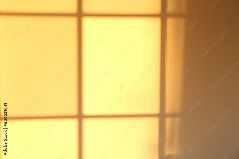 Light and shadow from window on wall Light and shadow from window on wall