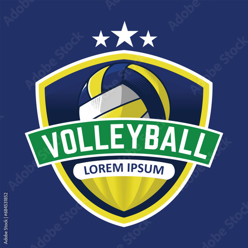 A logo design that creates an urban atmosphere and the power of street volleyball, suitable for digital and print media needs