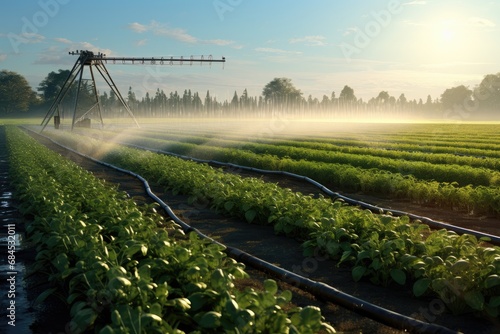 Efficient irrigation system for providing plants with adequate water supply photo