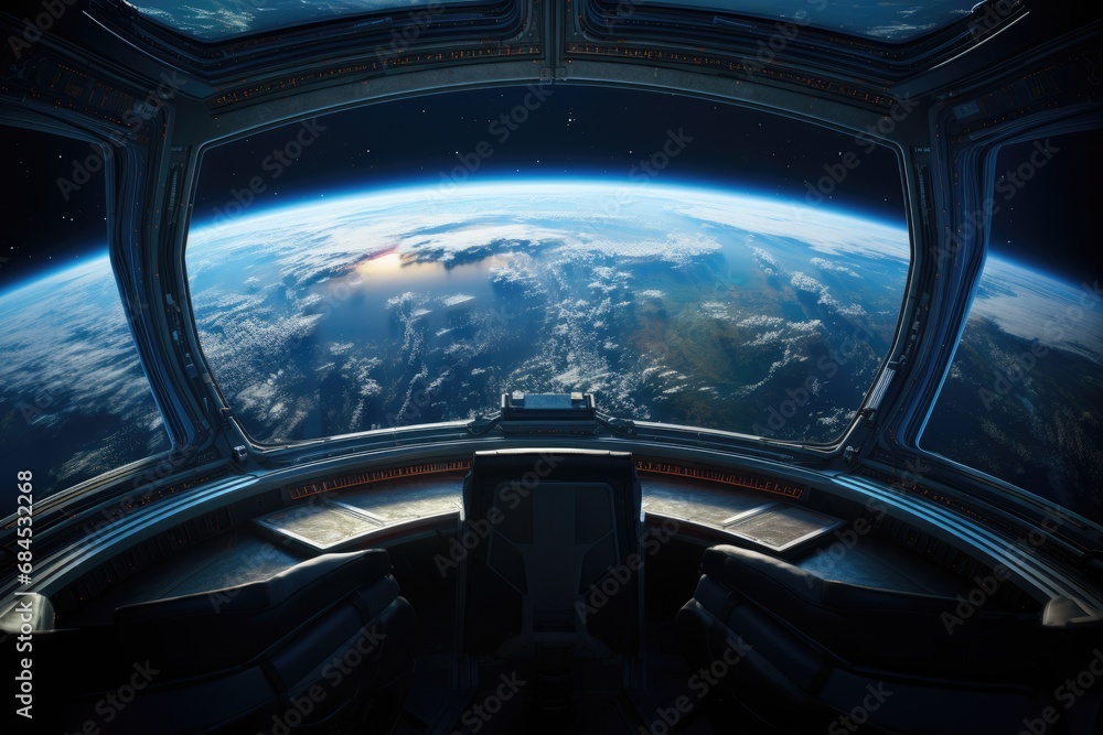 Exploration of Earth's Splendor from the Window of a Spaceship Exploration of Earth's Splendor from the Window of a Spaceship