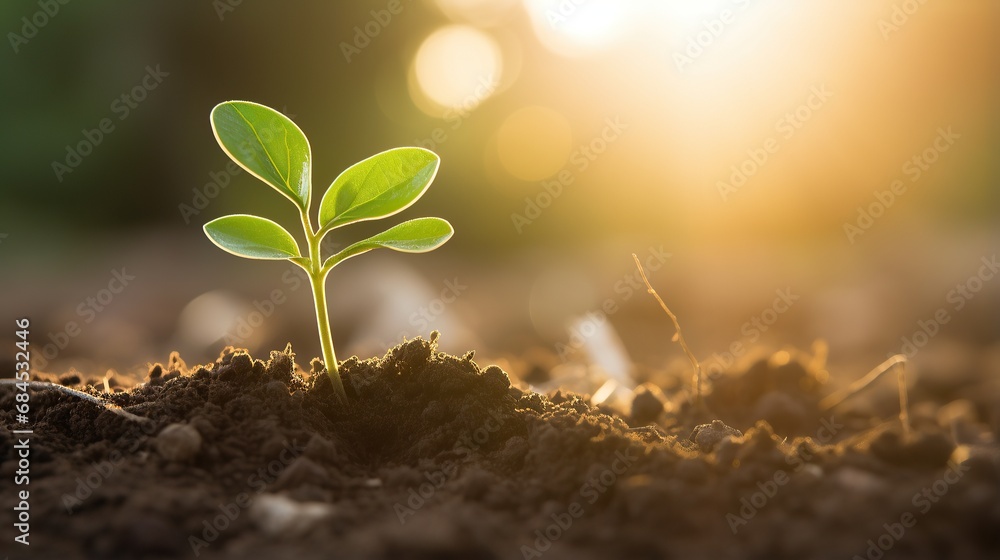 sequence of growth of young plants in nature and sunlight, natural tree growth. sequence of growth of young plants in nature and sunlight, natural tree growth.