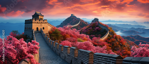 Majestätische Chinesische Mauer photo