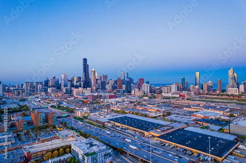 Chicago City Downtown Skyline