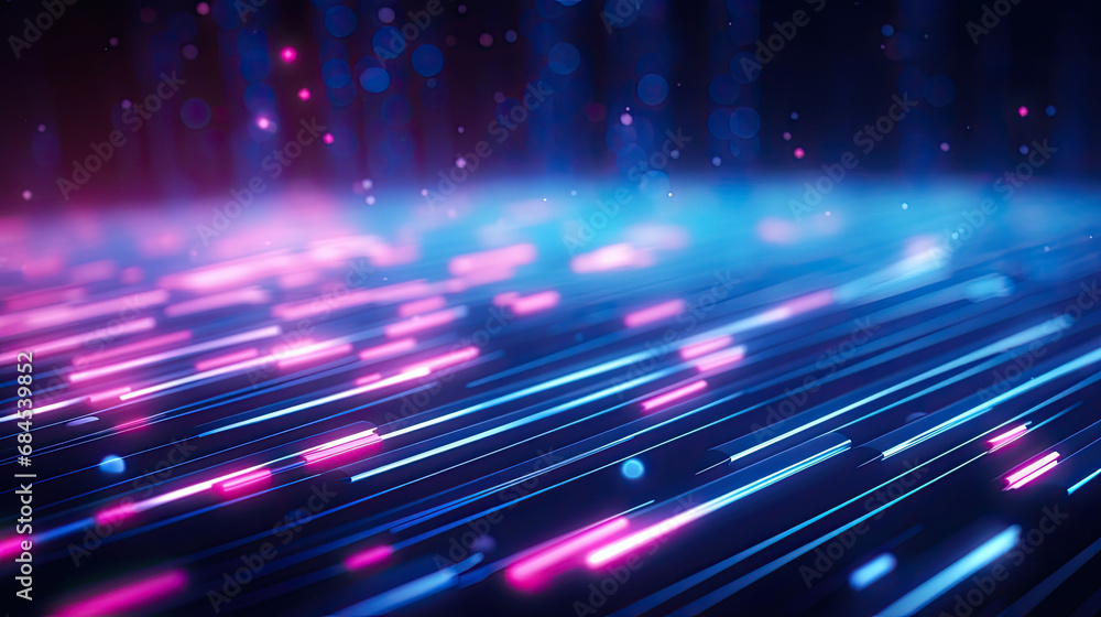 Abstract data transfer concept background with pink blue energy glowing neon light lines and bokeh lights Abstract data transfer concept background with pink blue energy glowing neon light lines and bokeh lights
