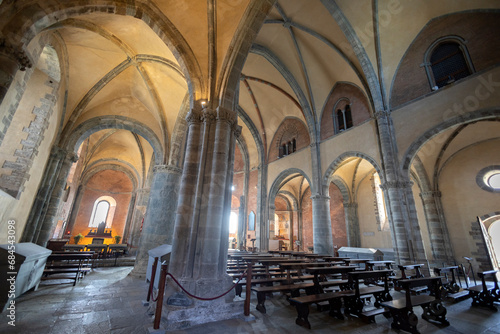 Fotografija SANT'AMBROGIO DI TORINO, ITALY, OCTOBER 11, 2023 - View of the inner of the Sacra of San Michele (St