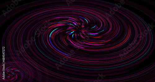 abstract red, blue end purpuule spiral background