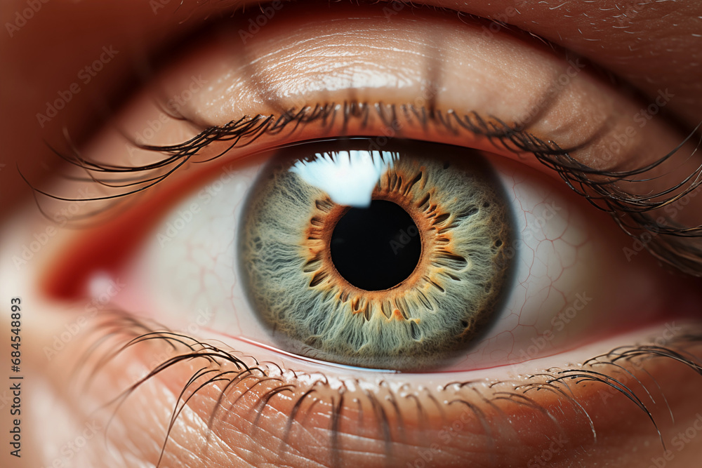Fototapeta premium Human Eye, Iris, Macro