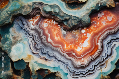 Texture Of The Inside Of A Broken Agate Stone Created Using Artificial Intelligence