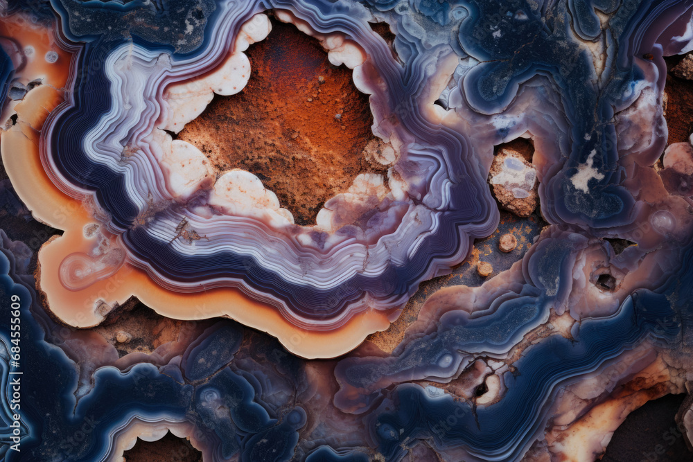 Texture Of The Inside Of A Broken Agate Stone Created Using Artificial Intelligence Texture Of The Inside Of A Broken Agate Stone Created Using Artificial Intelligence