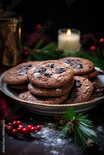 Holiday Temptations: Christmas Cookies Infused with Crystallized Ginger and Dark Chocolate