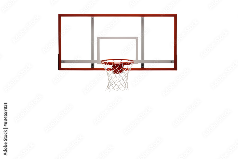 Basketball Hoop Isolated on Transparent Background. Ai