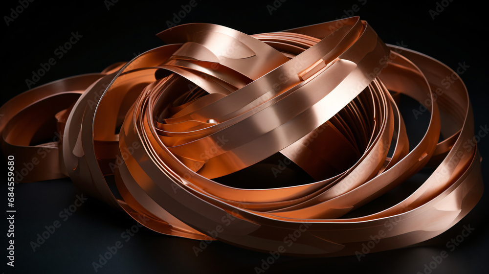 Roll of copper sheets