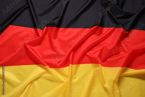 Flag of Germany as background  top view. National symbol