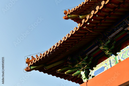 Photos Photo of roof and eaves in traditional Chinese royal architectural style, taken
