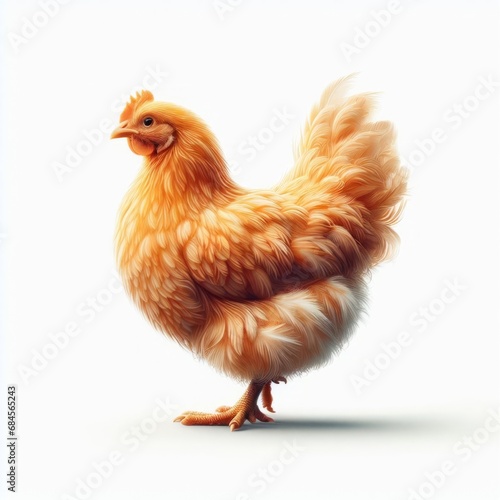 chicken isolated on white