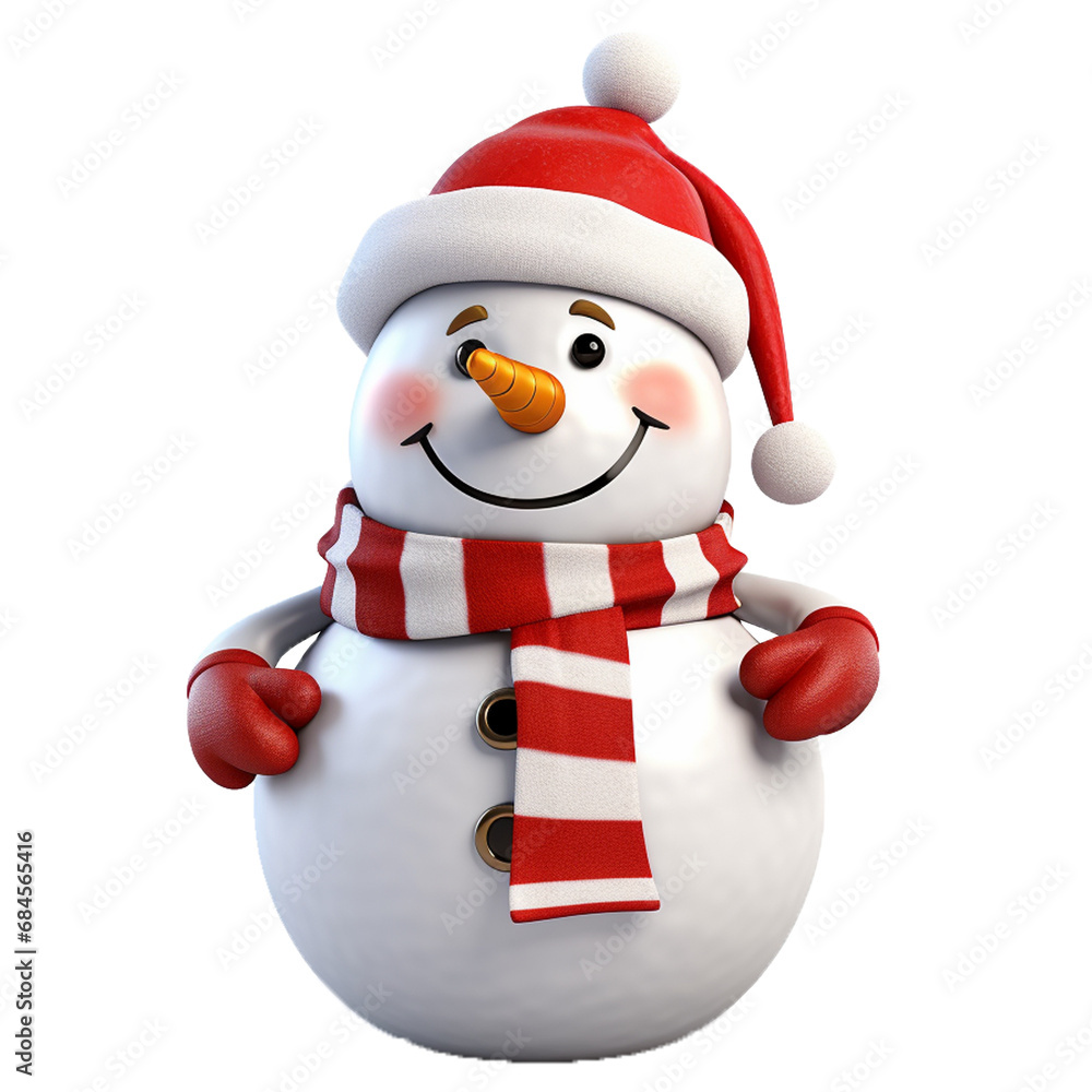 Fototapeta premium Christmas snowman 02