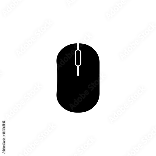 Computer mouse icon isolated on transparent background
