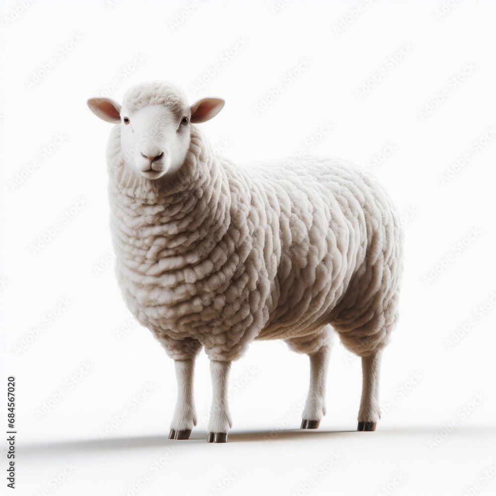 Fototapeta premium sheep isolated on white