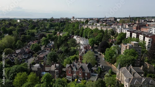 Generic aerial view of a residential area in Nottingham England