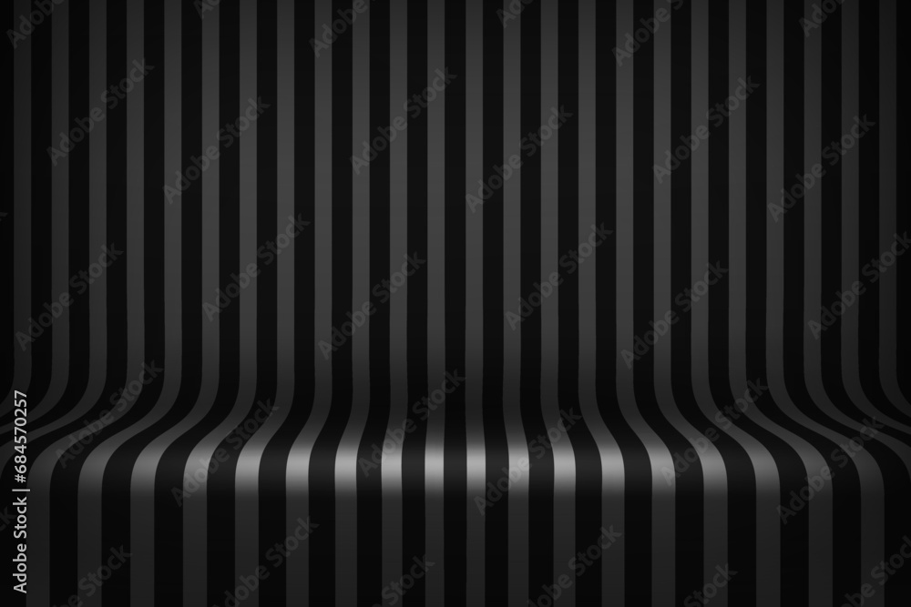 Empty studio with black stripes on floor and wall. 3d style vector illustration Empty studio with black stripes on floor and wall. 3d style vector illustration