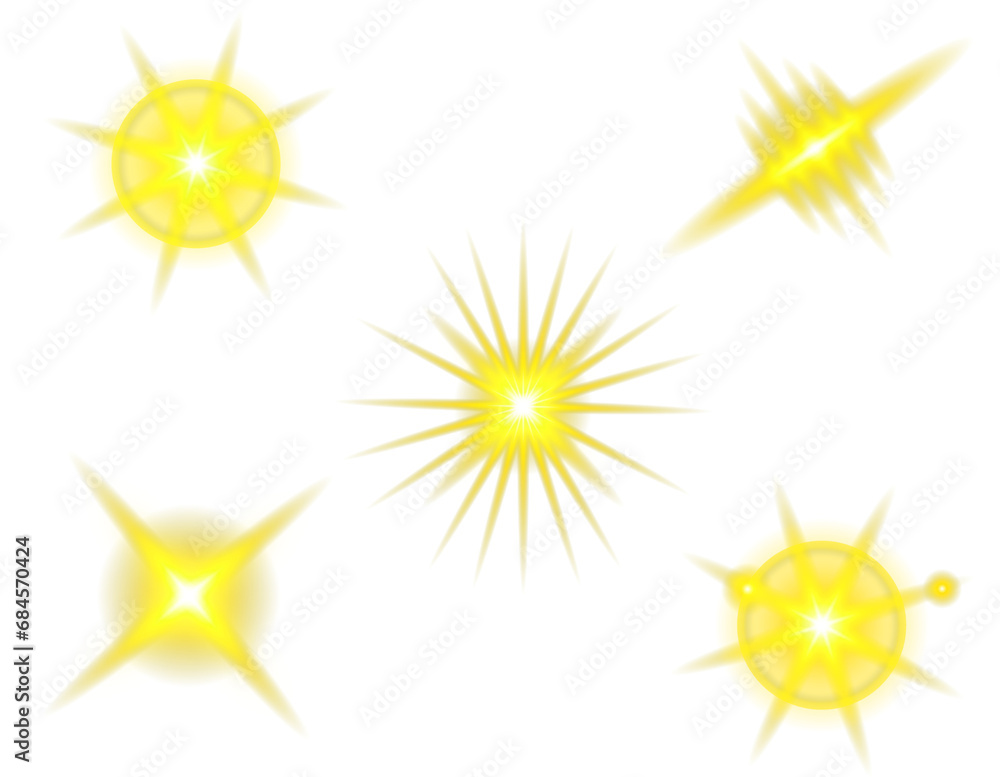 lens flares set on transparent background lens flares set on transparent background