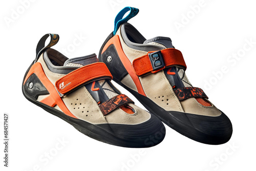 Climbing Shoes Isolated on Transparent Background. Ai