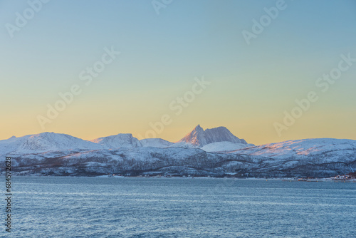 November light over Senja in Troms, Norway