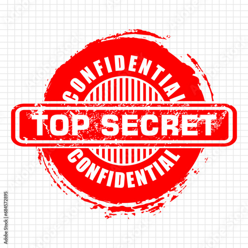 Top Secret, confidential, rubber stamp
