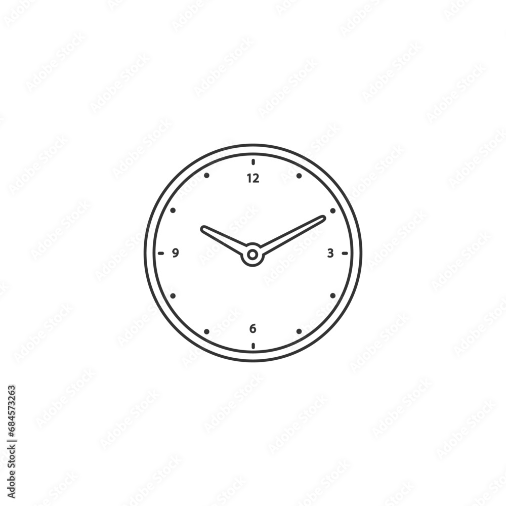 Business and finance management icon in flat style. Time is money vector illustration on white background. Financial strategy business concept Business and finance management icon in flat style. Time is money vector illustration on white background. Financial strategy business concept