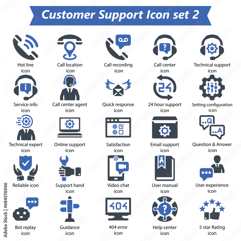 Customer Support Icon Set 2 Customer Support Icon Set 2