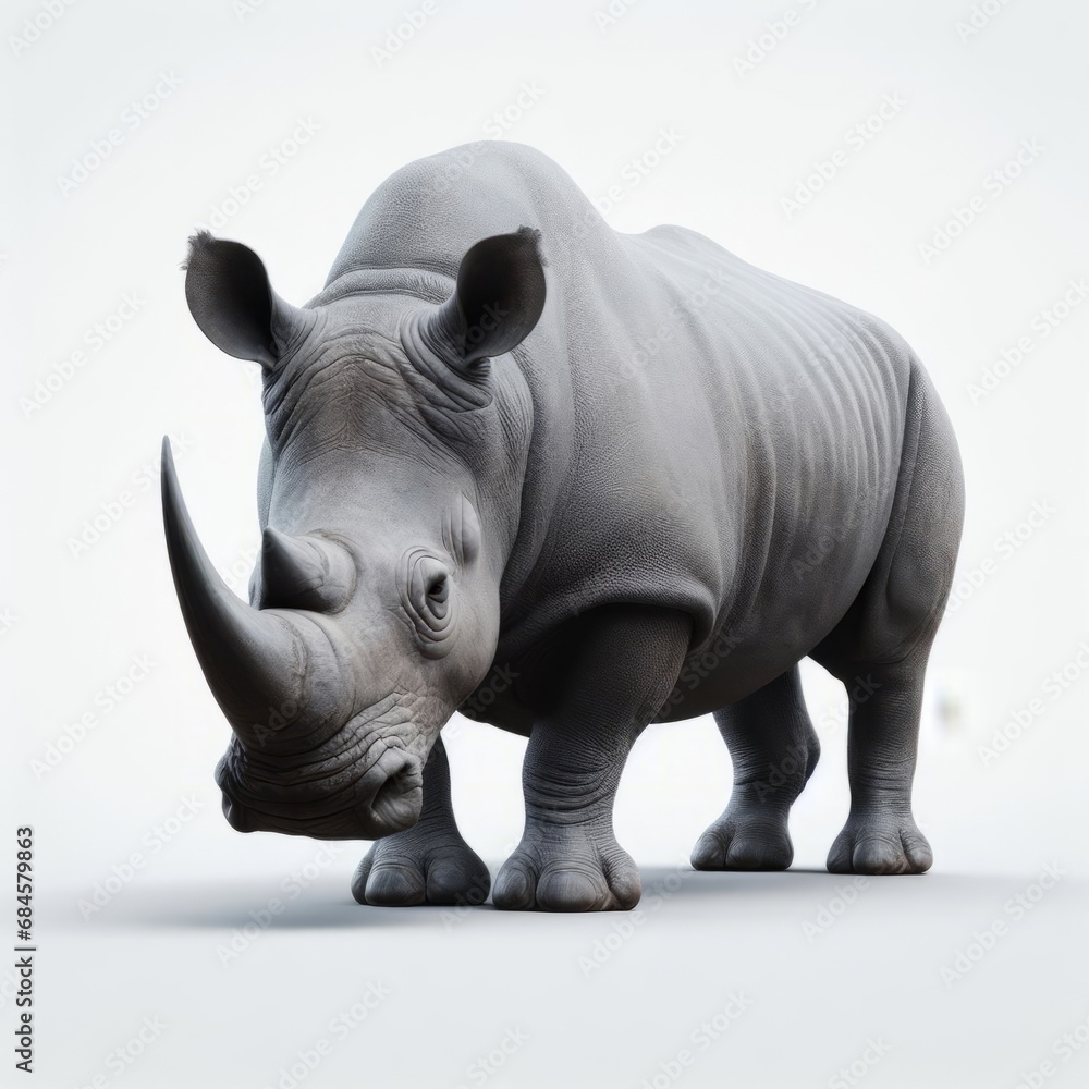 Obraz premium rhino isolated on white