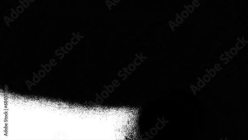 Modern Abstract Black Paint Spray on White