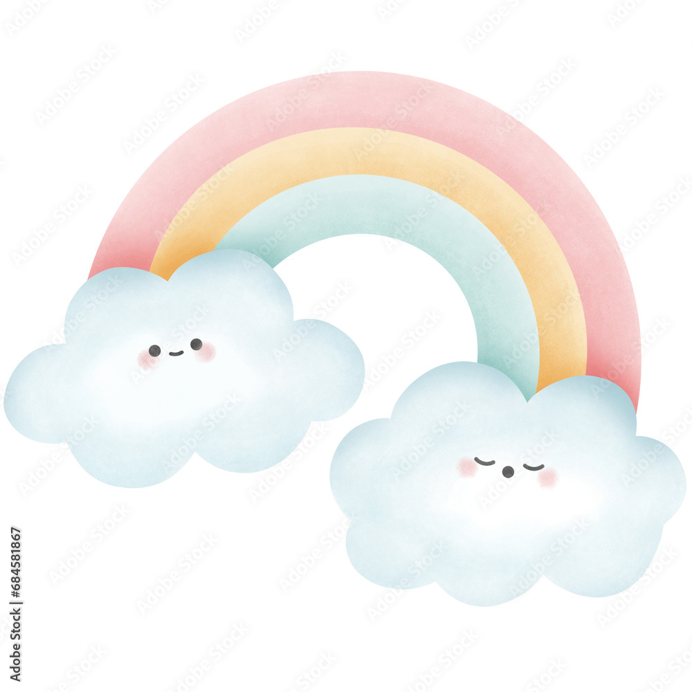 Rainbow on cloud