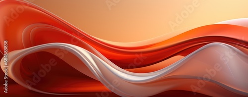 Warm Orange Silk Waves Flowing in Harmonious Elegance.