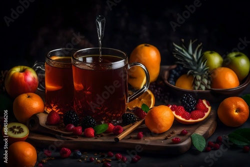 fruit homemade tea warm