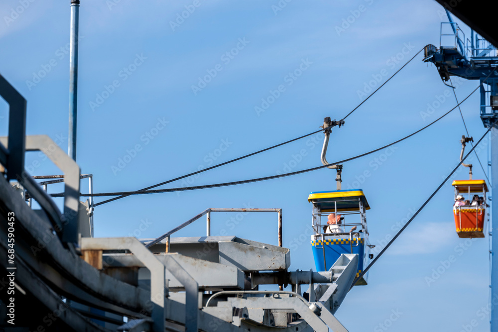 Cable Car in an amusement park