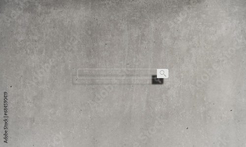 Search Keyword Bar on Grunge Wall Texture. SEO and Keywording Concept Image.