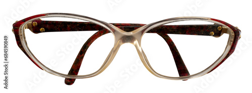 une paire de lunettes pour femme sur fond transparent,PNG photo