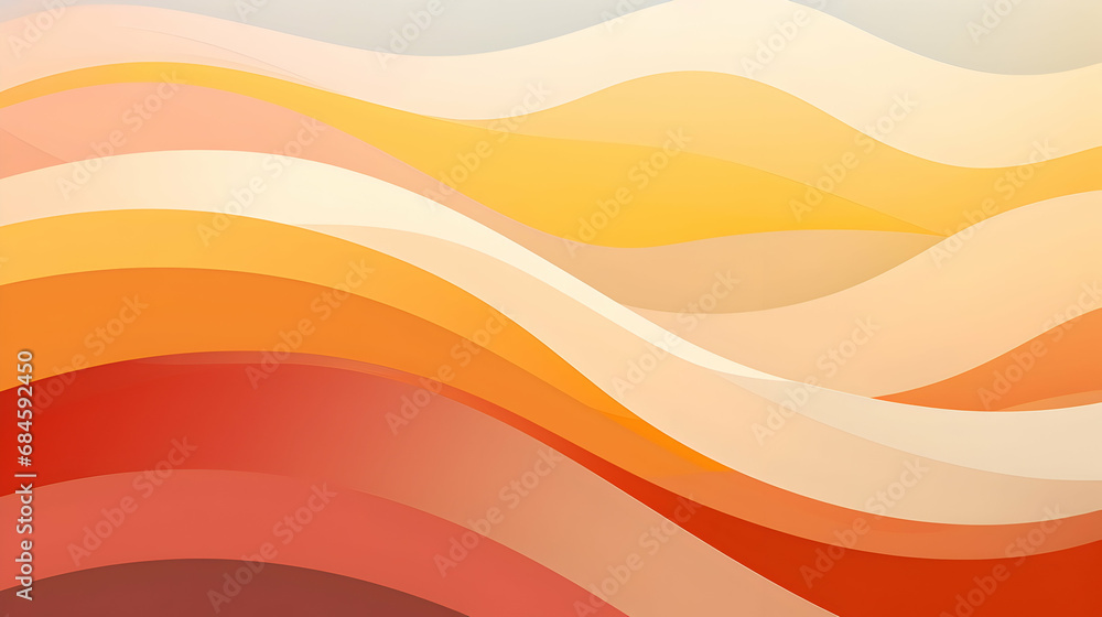 Background with Rainbow curve design, Retro style waves geometrical pattern illustration with yellow,Generated Ai Background with Rainbow curve design, Retro style waves geometrical pattern illustration with yellow,Generated Ai