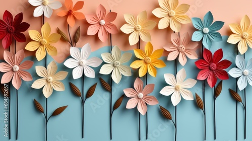 Fototapeta Naklejka Na Ścianę i Meble -  Platform Flower Compositions During Parade Bloemen , Background HD, Illustrations