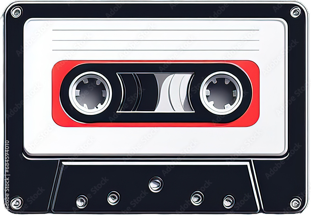 Naklejka premium 카세트테이프