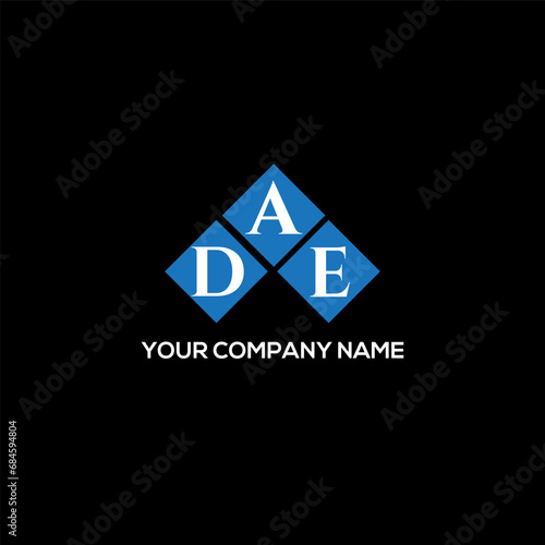 ADE letter logo design on black background. ADE creative initials letter logo concept. ADE letter design. 