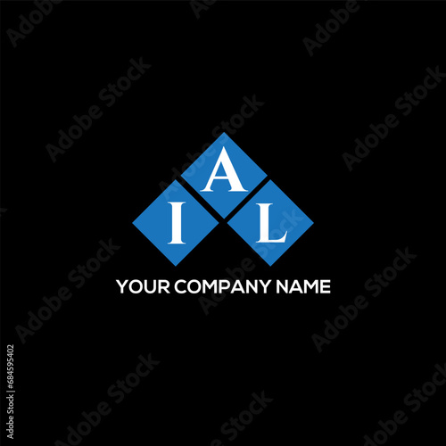AIL letter logo design on black background. AIL creative initials letter logo concept. AIL letter design.
