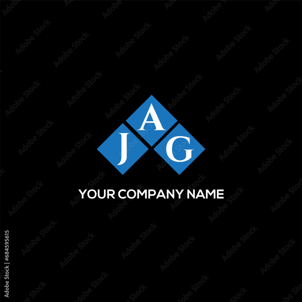 Fototapeta premium AJG letter logo design on black background. AJG creative initials letter logo concept. AJG letter design. 