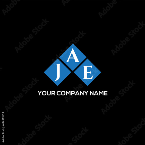 AJE letter logo design on black background. AJE creative initials letter logo concept. AJE letter design. 