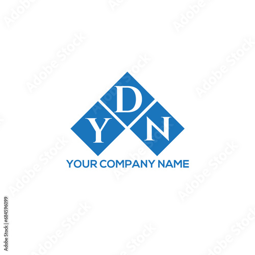 DYN letter logo design on white background. DYN creative initials letter logo concept. DYN letter design.
 photo