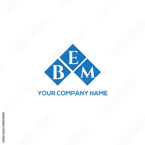 EBM letter logo design on white background. EBM creative initials letter logo concept. EBM letter design.  © designhill
