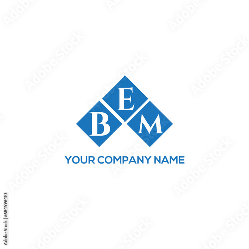 EBM letter logo design on white background. EBM creative initials letter logo concept. EBM letter design. 