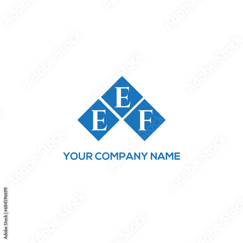 EEF letter logo design on white background. EEF creative initials letter logo concept. EEF letter design.
 photo