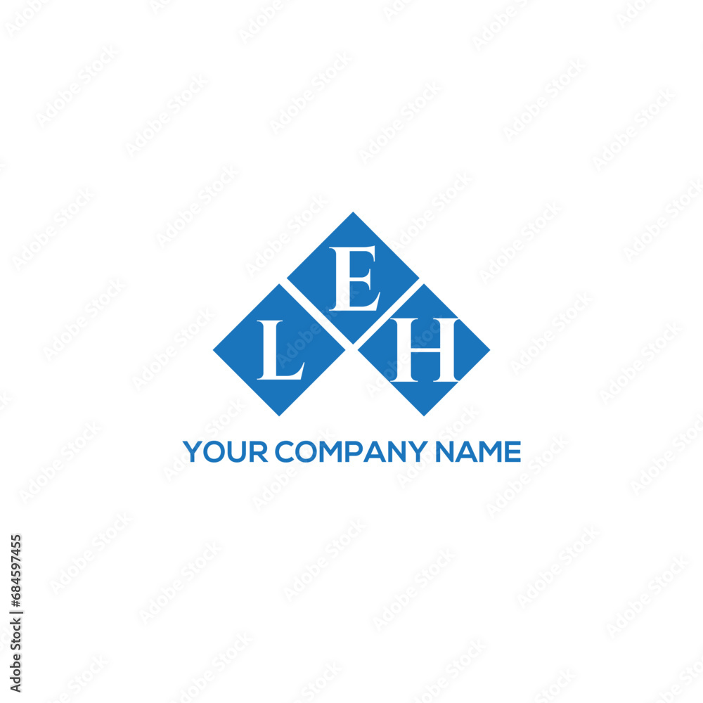 ELH letter logo design on white background. ELH creative initials letter logo concept. ELH letter design.

